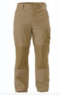 Bisley Razar Mens Cordura Utility Work Pants - Khaki (BPU6110 Cotton Trousers Workwear) - Khaki