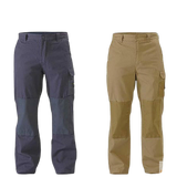 BISLEY Mens Razar Cordura Utility Pants Workwear Cotton Trousers Work BPU6110 - Khaki
