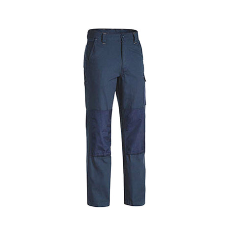 BISLEY Mens Razar Cordura Utility Pants Workwear Cotton Trousers Work BPU6110 - Khaki