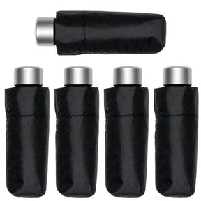 5x Bobbie J Super Lite Mini Handbag Umbrella Compact Folding in Black