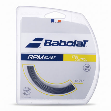 Babolat RPM Blast Tennis String 1.25mm/17 Gauge - Single Pack (Made in France)