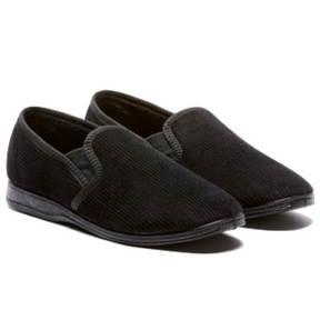 Grosby Blake 2 Mens Slippers - Black (Casual Slip-On Indoor/Outdoor Shoes)