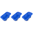 3x Silicone Loaf Non-Stick Pan  Pack - Bread Mould Baking Tray (Blue)