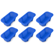6x Silicone Loaf Non-Stick Pan  Bulk Pack - Bread Mould Baking Tray (Blue)