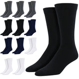 12 Pairs Bamboo Derived Loose Top Socks Bulk Pack - Assorted (Diabetic Comfort Circulation)