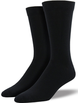 1 Pair Bamboo Derived Loose Top Socks - Black (Diabetic Comfort Circulation)