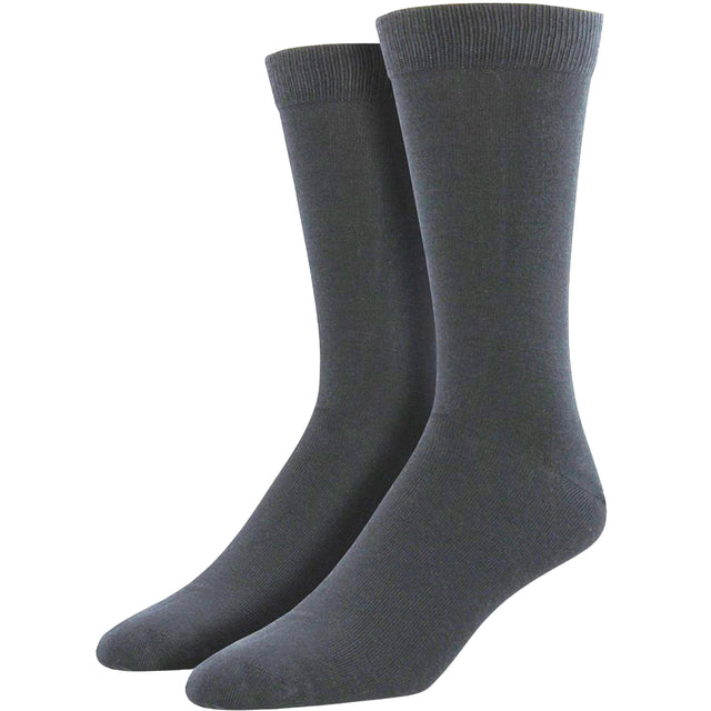 1 Pair Bamboo Derived Loose Top Socks - Grey (Diabetic Comfort Circulation)