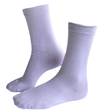 1 Pair Premium Bamboo Loose Top Socks - Eco Diabetic Circulation Sox for Diabetes - White