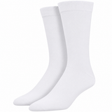 1 Pair Bamboo Derived Loose Top Socks - White (Diabetic Comfort Circulation)