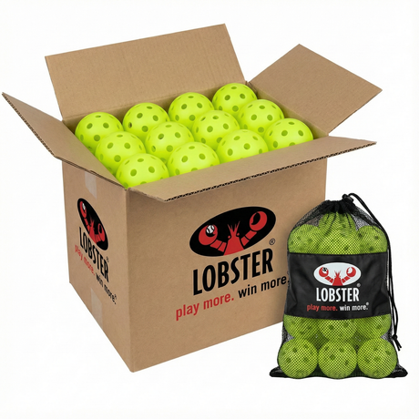 100pcs LOBSTER Pickleball Balls (with Free Bag) - 1 Box (USAPA Approved) - Yellow