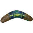 20cm BOOMERANG Aboriginal Art Australian Souvenir Wooden Artwork Gift Wood SMALL