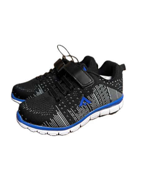 Aerosport Boost Junior Kids Running Shoes - Black/Royal Blue (Sneakers/Runners)
