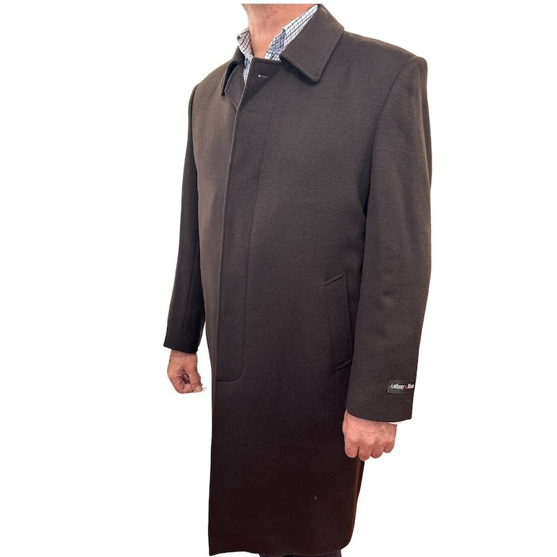 Bossini Lapel Trench Coat w/ Cashmere - Brown (Small)