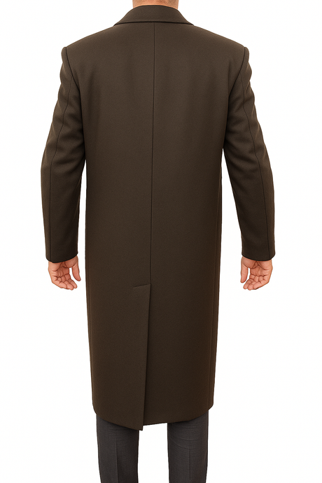 Bossini Lapel Trench Coat w/ Cashmere - Brown (Small)