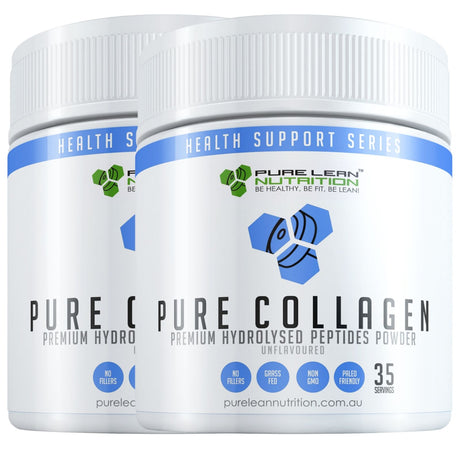 1680g Pure Lean Nutrition Hydrolysed Collagen Peptides Powder Bulk - Grass Fed (Hair Skin Nail Supplement)