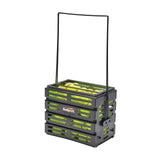Tourna Ballport 80 Tennis Ball Basket 80-Ball Capacity Lightweight Polypropylene in Black