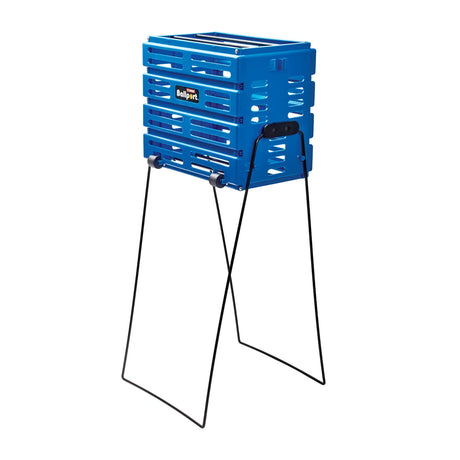 Tourna Ballport 80 Tennis Ball Basket 80-Ball Capacity w/ Wheels Lightweight in Blue