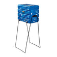 Tourna Ballport 80 Tennis Ball Basket 80-Ball Capacity w/ Wheels Lightweight in Blue