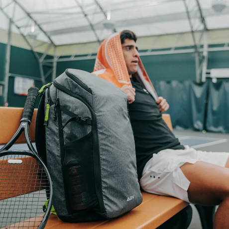 ADV Tennis Backpack V2 Bag (3 Racquet Capacity) w/ 16" Laptop Sleeve + Cooler in Volt Charcoal