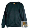 Adult Mens Crew Neck Jumper Sweater Fleece Blank Plain Pullover Top Winter Warm - Grey Marle