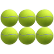 6x 10" Giant Tennis Ball Bulk Pack - Yellow (Autographs, Kids Games & Jumbo Toy)