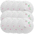 12x PARASOL UMBRELLA Chinese Japanese Bamboo Flower Pattern 80cm Large BULK - White