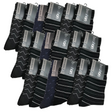 18 Pairs Cotton Business Socks Bulk Pack - Assorted Colours (Mens Dress Crew Casual Work Socks)