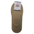 1x NO SHOW COTTON SOCKS Non Slip Heel Grip Low Cut Invisible Footlet Seamless - Beige - 6-11
