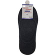 1x NO SHOW COTTON SOCKS Non Slip Heel Grip Low Cut Invisible Footlet Seamless - Charcoal - 6-11
