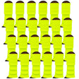 24x Womens Leg Warmers Disco Winter Knit Dance Party Crochet Legging Socks Costume - Fluro Yellow