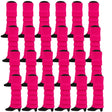 24x Womens Leg Warmers Disco Winter Knit Dance Party Crochet Legging Socks Costume - Hot Pink