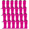 24x Purple Ribbed Leg Warmers Bulk Pack - Womens Dance Costume/80s Party