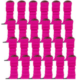 24x Purple Ribbed Leg Warmers Bulk Pack - Womens Dance Costume/80s Party