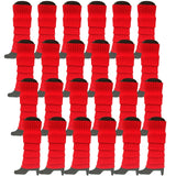 24x Red Ribbed Leg Warmers Bulk Pack - Womens Dance Costume/80s Party