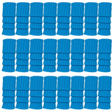 24x Womens Leg Warmers Disco Winter Knit Dance Party Crochet Legging Socks Costume - Topaz Blue