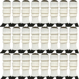 24x Womens Leg Warmers Disco Winter Knit Dance Party Crochet Legging Socks Costume - White