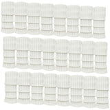 24x Womens Leg Warmers Disco Winter Knit Dance Party Crochet Legging Socks Costume - White