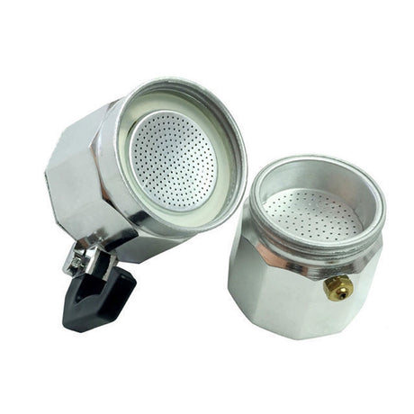 2 Cup Aluminium Moka Coffee Percolator - Stovetop Espresso Maker