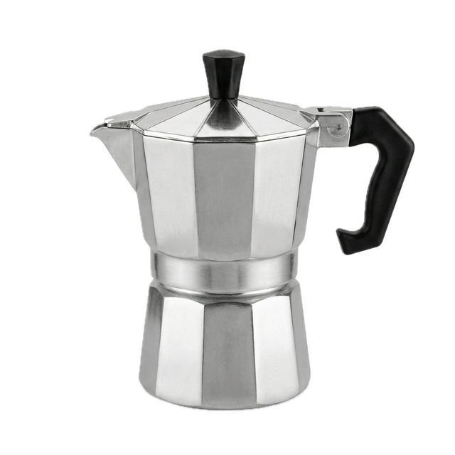 2 Cup Aluminium Moka Coffee Percolator - Stovetop Espresso Maker