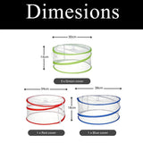 3 Piece Pop-Up Food Cover Set (BBQ, Camping & Picnic Insect Protector)