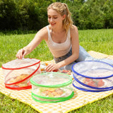 3 Piece Pop-Up Food Cover Set (BBQ, Camping & Picnic Insect Protector)