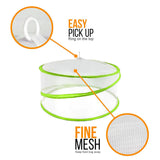 3 Piece Pop-Up Food Cover Set (BBQ, Camping & Picnic Insect Protector)