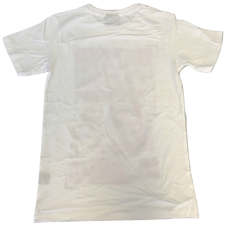 3x 100% Cotton T-Shirt with Print Design Slim Fit Basic Tee Top XS-XXL BULK - White