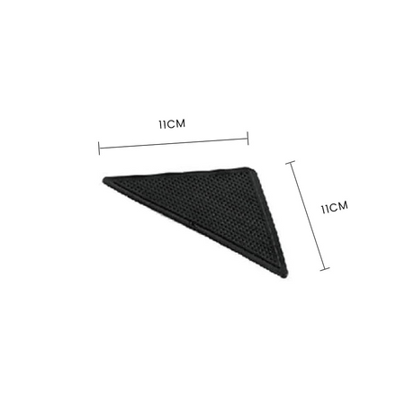 4x Non-Slip Reusable Rug Grippers - Anti-Skid Carpet Mat Pads (Washable)