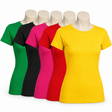 5x Womens Plain T-Shirt Bulk Pack - Assorted Colours (100% Cotton Casual Basic Top)
