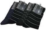 9 Pairs Cotton Business Socks Bulk Pack - Assorted Pack (Mens Dress Crew Casual Work Socks)