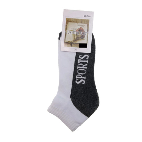 9x Cotton Sports Ankle Socks Bulk Pack - Low Cut Anklet Cushion Running Socks (Assorted Colours)