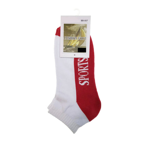 9x Cotton Sports Ankle Socks Bulk Pack - Low Cut Anklet Cushion Running Socks (Assorted Colours)