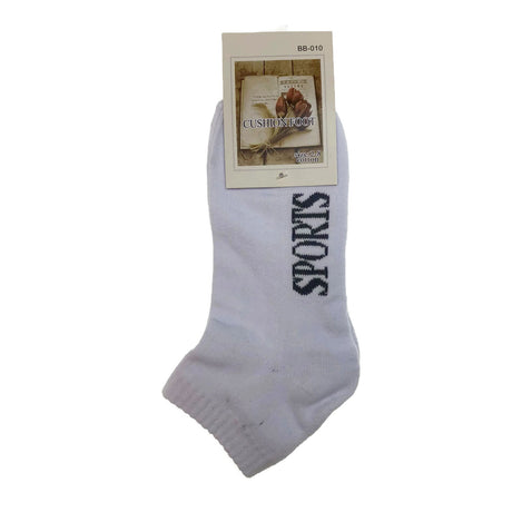9x Cotton Sports Ankle Socks Bulk Pack - Low Cut Anklet Cushion Running Socks (Assorted Colours)