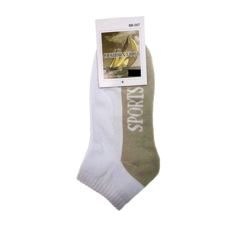9x Cotton Sports Ankle Socks Bulk Pack - Low Cut Anklet Cushion Running Socks (Assorted Colours)
